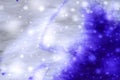 Abstract winter blue background with snowflakes Royalty Free Stock Photo