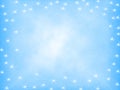 Blue christmas background with snowflakes Royalty Free Stock Photo