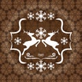 Abstract winter brown background