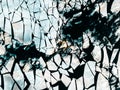 Abstract winter ice background texture of cracked frozen river water surface and floating ice pieces cold snow pattern frozen Royalty Free Stock Photo