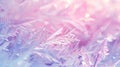 Abstract winter pastel pink icy translucent glowing pattern