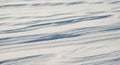 Abstract Winter Snow Landscape with Wind Blown Patterns Royalty Free Stock Photo
