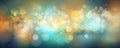 Abstract wintry sky featuring glittering bokeh backdrop, perfect for classic Xmas scene visuals. Generative AI