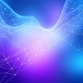 Abstract wireframe with depth, three dimensional pattern in soft gradient, backgrounds