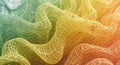 Abstract Wireframe Wave Background Royalty Free Stock Photo