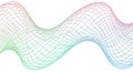 Abstract Wireframe Wave Pattern grid Royalty Free Stock Photo