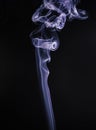 Abstract wisp background. blue smoke spiraled. Fiery steam. Vapor flow. Vapour. Vaporizing. Royalty Free Stock Photo