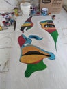 abstract woman face, women, girl