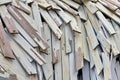 Abstract Wood Background Or Texture From Nailing Boards Stack Royalty Free Stock Photo