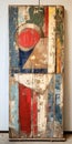 Abstract Wood Piece: Dutch Maritime Paintings Meets Grungy Patchwork