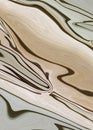 Abstract  wood texture vertical background. Beige and brown color gradient. Modern design backdrop simulating fluid art painting. Royalty Free Stock Photo