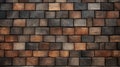 Abstract Wood Tile Wall With Rustic Still Lifes - Modern Design