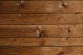 Abstract wooden background. Brown natural wooden surface from horizontal boards. Royalty Free Stock Photo