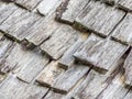 Abstract wooden grids roof pattern