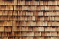 Abstract wooden texture of cedar shingles Royalty Free Stock Photo