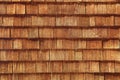 Abstract wooden texture of cedar shingles in Austria Royalty Free Stock Photo