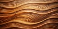 Abstract wooden waves rich texture and organic flow. Generative AI Royalty Free Stock Photo