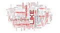 Like word cloud concept illustration Royalty Free Stock Photo