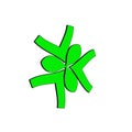 Abstract work group symbol logo design