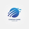 Abstract world company logo design Royalty Free Stock Photo