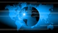 Abstract world technology background Royalty Free Stock Photo