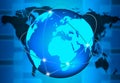 Abstract world technology background Royalty Free Stock Photo