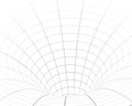 abstract wormhole or tunnel wireframe layout graphic design