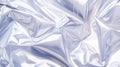 Abstract Wrinkles and Folds of Silver Plastic Royalty Free Stock Photo