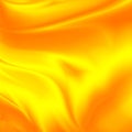 Abstract yellow background silk orange fabric Royalty Free Stock Photo