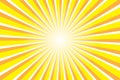 Abstract yellow background with sun ray. Summer vector illustration Royalty Free Stock Photo