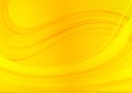 Abstract yellow background with waves floating in ambience Royalty Free Stock Photo