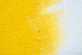 Abstract yellow background white grunge border yellow color with white canvas edges, vintage grunge background texture Royalty Free Stock Photo