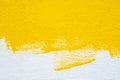 Abstract yellow background white grunge border yellow color with white canvas edges, vintage grunge background texture Royalty Free Stock Photo