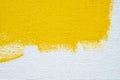 Abstract yellow background white grunge border yellow color with white canvas edges, vintage grunge background texture Royalty Free Stock Photo