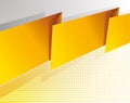 Abstract yellow banner