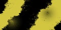 Abstract Yellow and Black Grunge Halftone Texture Background texture with halftone dots Royalty Free Stock Photo