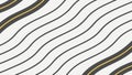 Abstract Yellow and Black Wavy Lines Pattern Vector, vector design Generative AI Royalty Free Stock Photo