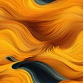 Abstract yellow and blue waves pattern with organic formations (tiled)