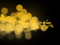 Abstract yellow bokeh circles