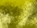 The abstract yellow bubble chaos image