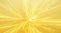 Abstract Yellow Burst of Light Streaks and Particles Exploding Outward background energy Royalty Free Stock Photo