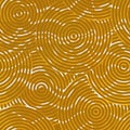Abstract yellow circle seamless pattern Royalty Free Stock Photo