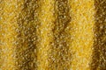 Abstract Yellow Cooking Corn Grits Background. Royalty Free Stock Photo