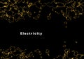 Abstract yellow electricity background