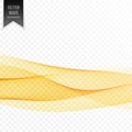 Abstract yellow elegant wave background