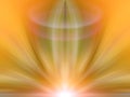 Abstract yellow energy flower. Background for text. Esoteric - concept