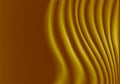 Abstract yellow fabric wave curve with blank space luxury background vector