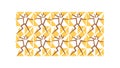 Abstract Yellow Geometric Repeating Pattern, vector design Generative AI Royalty Free Stock Photo