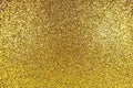 Abstract yellow gold bokeh glitter sparkle background