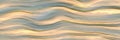 Abstract yellow golden grey shiny speed water wavy horizontal stripes with decorative smooth waves Royalty Free Stock Photo